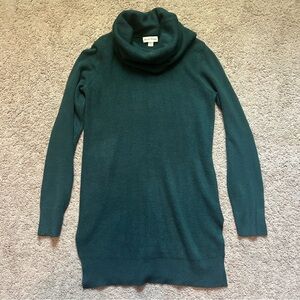 NWOT Studio Works Dark Green Cowl Neck Sweater Small